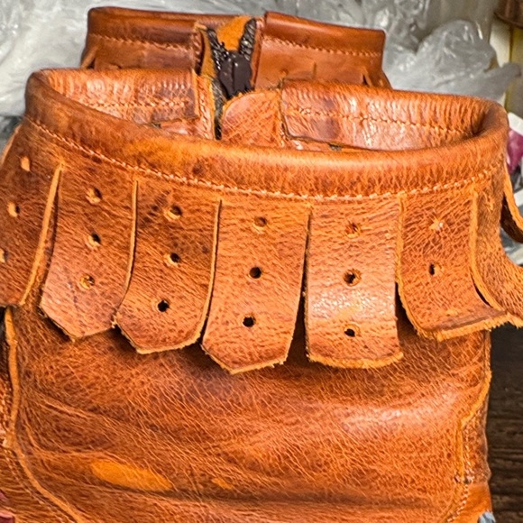 Old Gringo Brown Ankle Boots with Colorful Embroidery - Picture 12 of 13
